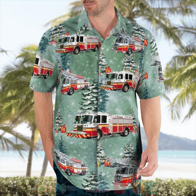BEST Ottawa, Ontario, Canada, Ottawa Fire Services Christmas 3D Aloha Shirt 4 BEST Ottawa, Ontario, Canada, Ottawa Fire Services Christmas 3D Aloha Shirt word1