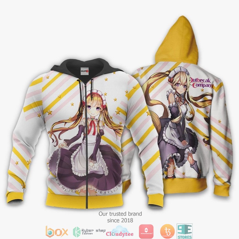 Outbreak Company Myucel Foaran Anime 3D Shirt Bomber jacket
