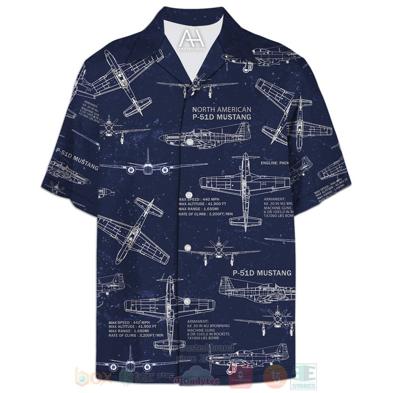 P51 Mustang Hawaiian Shirt