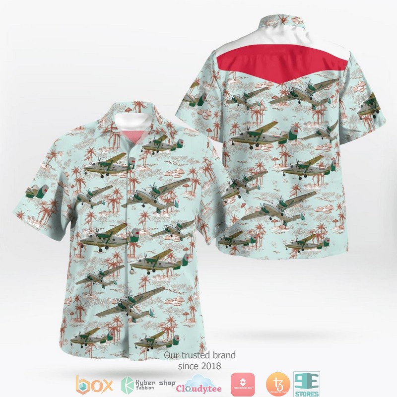 PZL M28 Skytruck Polish Air Force Hawaiian Shirt word1