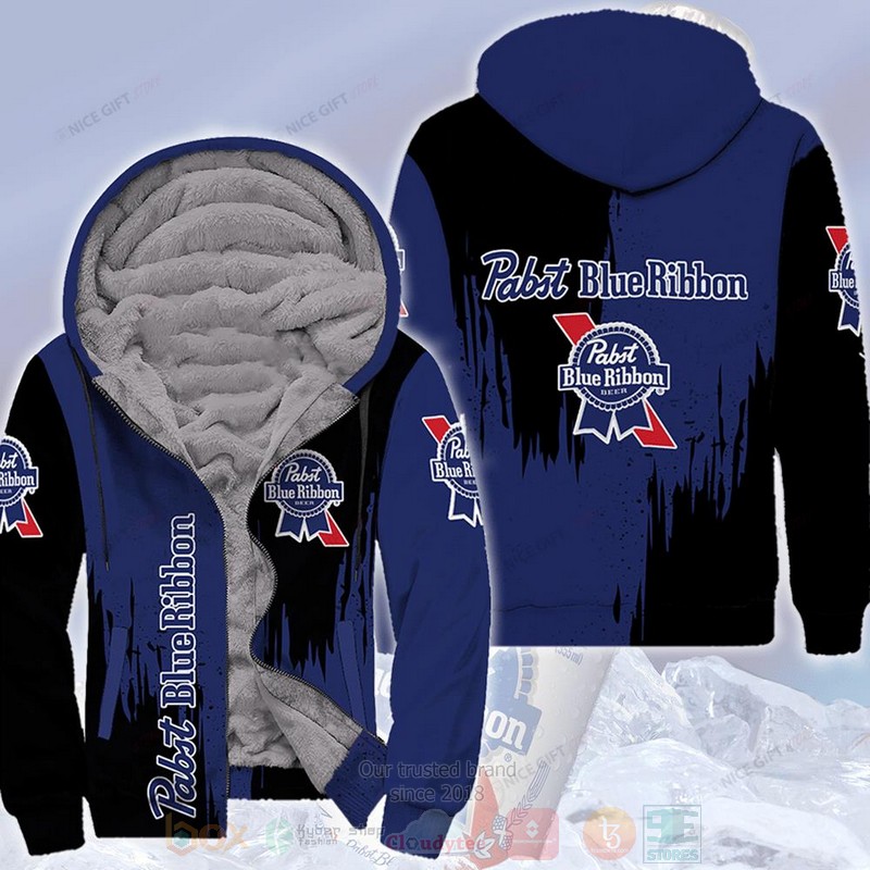Pabst Blue Ribbon Fleece Zip Hoodie