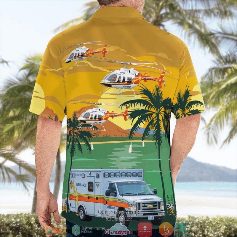 Pafford Emergency Medical Services Bell JetRanger N610PA & Ambulance 3D Hawaii Shirt 4 Pafford Emergency Medical Services Bell JetRanger N610PA Ambulance 3D Hawaii Shirt 1 2 3