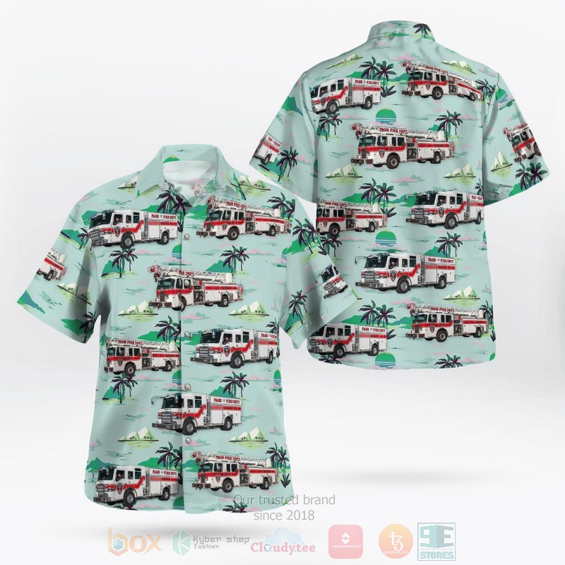 BEST Page, Coconino County, Arizona, Page Fire Department 3D Aloha Shirt