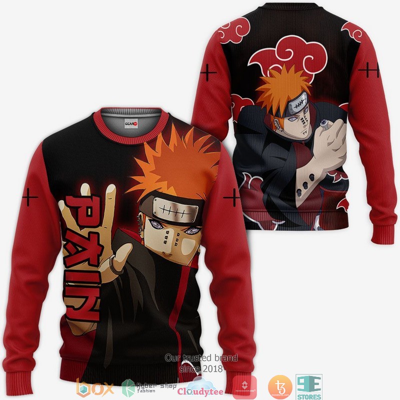 Pain Akatsuki NRT Anime Merch for Otaku 3D Shirt, Bomber jacket 2 Pain Akatsuki NRT Anime Merch for Otaku 3D Shirt Bomber jacket 1