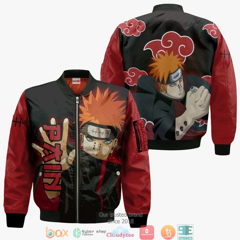 Pain Akatsuki NRT Anime Merch for Otaku 3D Shirt, Bomber jacket 4 Pain Akatsuki NRT Anime Merch for Otaku 3D Shirt Bomber jacket 1 2 3