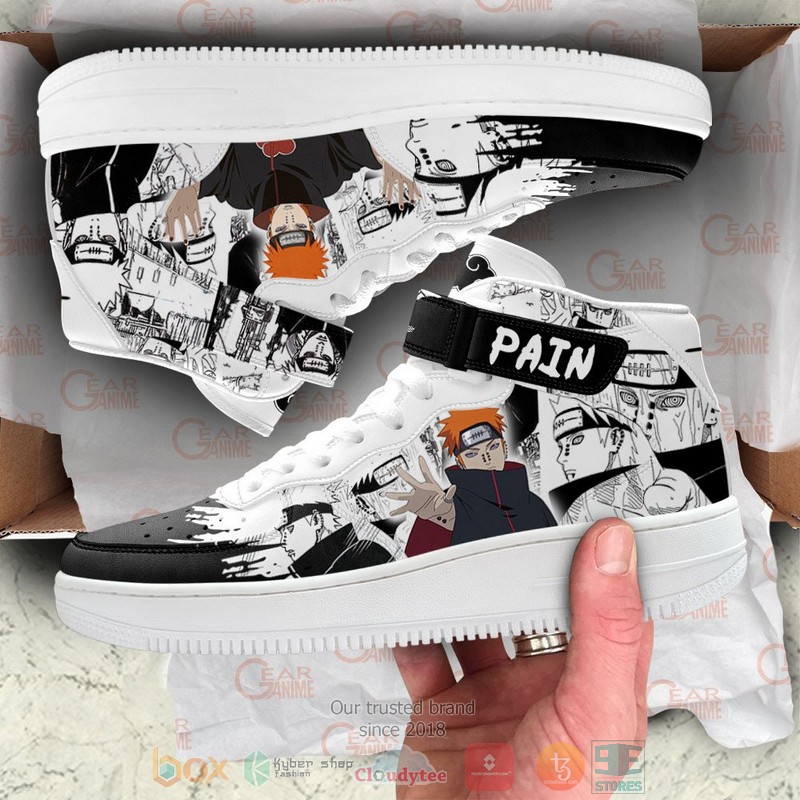 NEW Pain Anime Mix Manga High Top Air Force Shoes 4 Pain Anime Mix Manga High Air Force Shoes 1 2 3