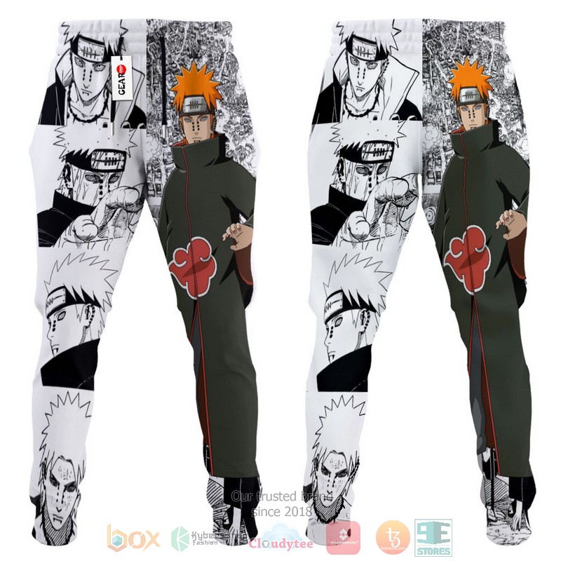 BEST Pain Nagato Naruto Anime Manga Style Longpants 3 Pain Nagato Naruto Anime Manga Style Jogger longpants 1 2