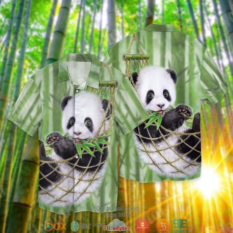 Panda Cute Short Sleeve Hawaiian Shirt