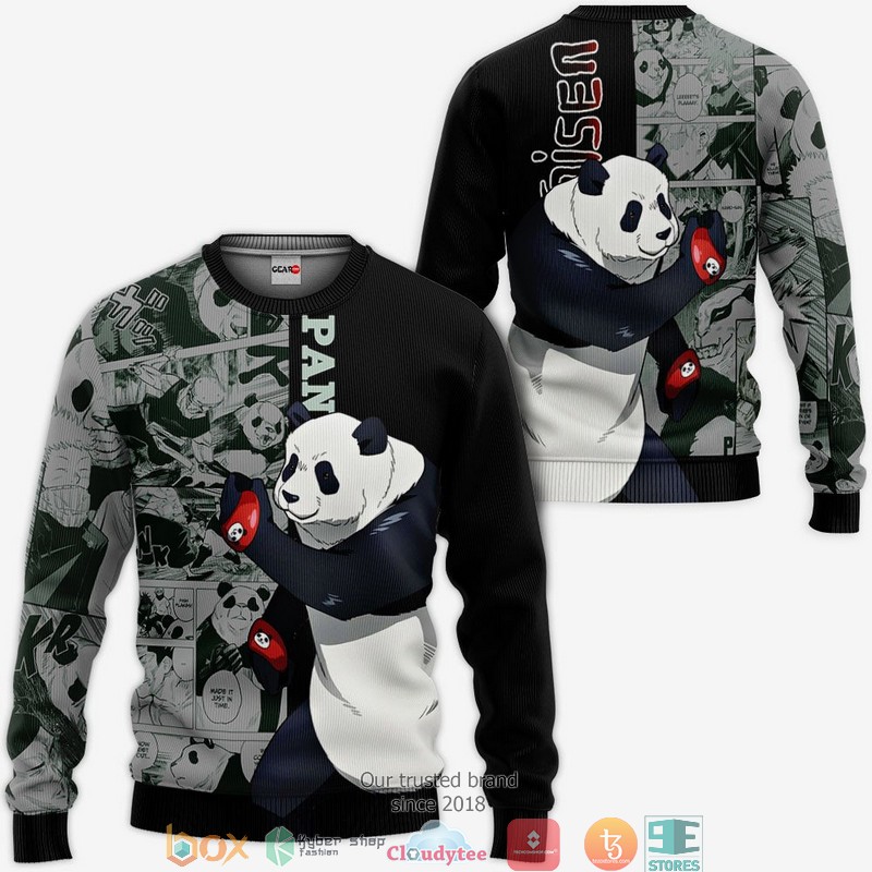 Panda Jujutsu Kaisen Anime Merch Manga 3D Shirt, Bomber jacket 2 Panda Jujutsu Kaisen Anime Merch Manga 3D Shirt Bomber jacket 1