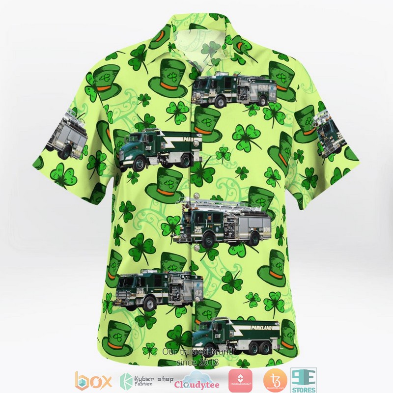 Parkland Broward County Florida Parkland Fire Department Fire Station 42 St Patrick's Day Hawaiian Shirt 3 Parkland Broward County Florida Parkland Fire Department Fire Station 42 St Patrick's Day Hawaiian Shirt word2