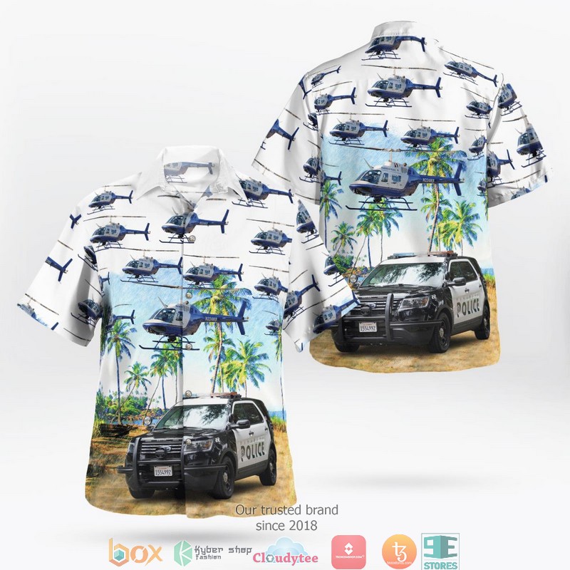 Pasadena Police Department Vehicles Hawaii 3D Shirt