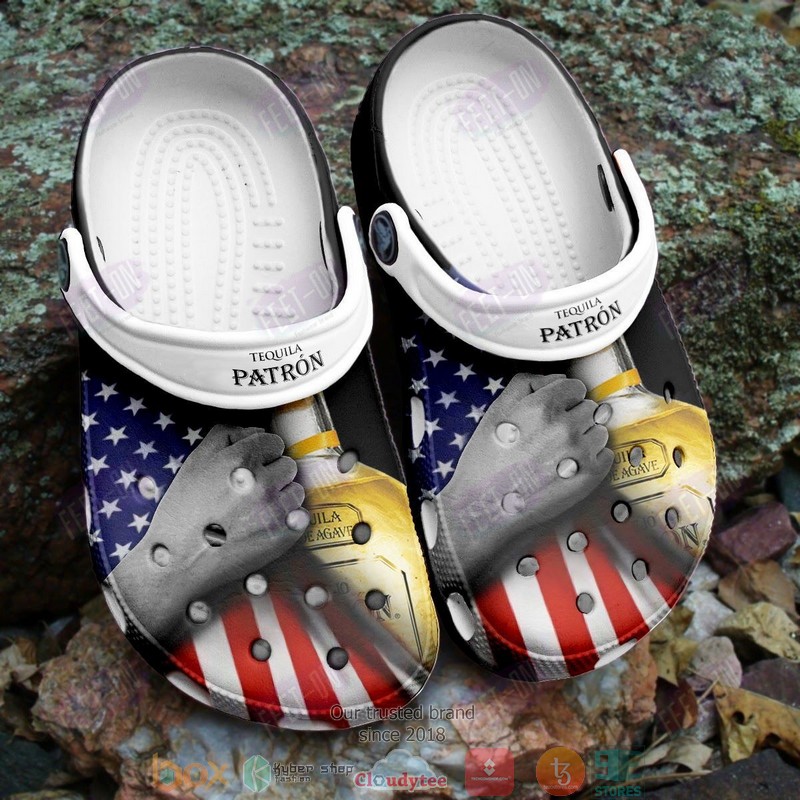 BEST Patron Tequila American flag crocs crocband Shoes 2 Patron Tequila American flag crocs crocband clog