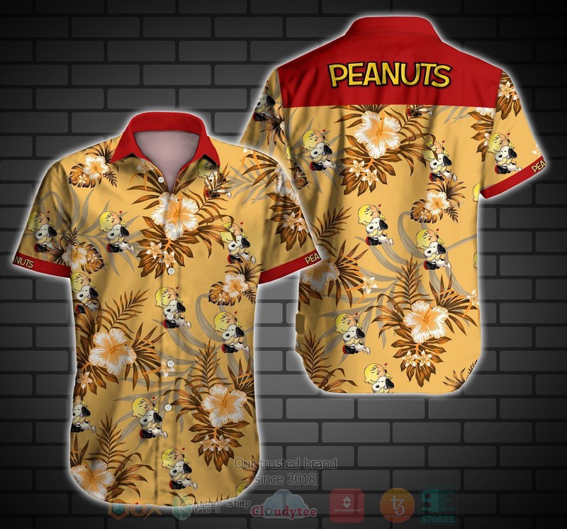 Peanuts Snoopy Short Sleeve Hawaiian Shirt
