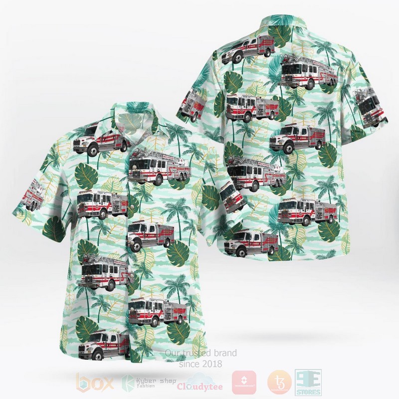 Pennsylvania Borough of Emmaus Fire Department Hawaiian Shirt