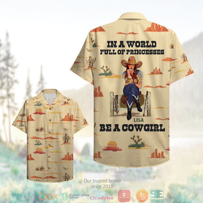 BEST Personalized Cowgirl Desert Pattern Be A Cowgirl Hawaii Shirt 2 BEST Personalized Cowgirl Desert Pattern Be A Cowgirl Hawaii Shirt word3