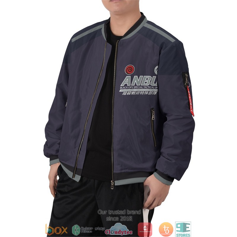 Personalized Dark Unit Bomber Jacket word3