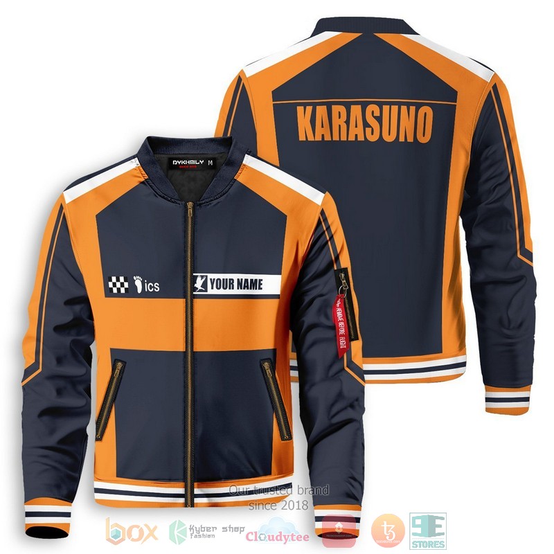NEW Personalized F1 Karasuno custom 3D Printed bomber Jacket 1 Personalized F1 Karasuno custom bomber Jacket