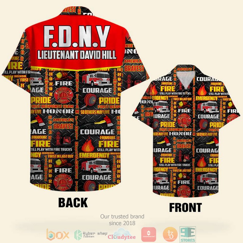 BEST Personalized Firefighter Still Play With Fire Trucks Red Fire Pattern Hawaii Shirt