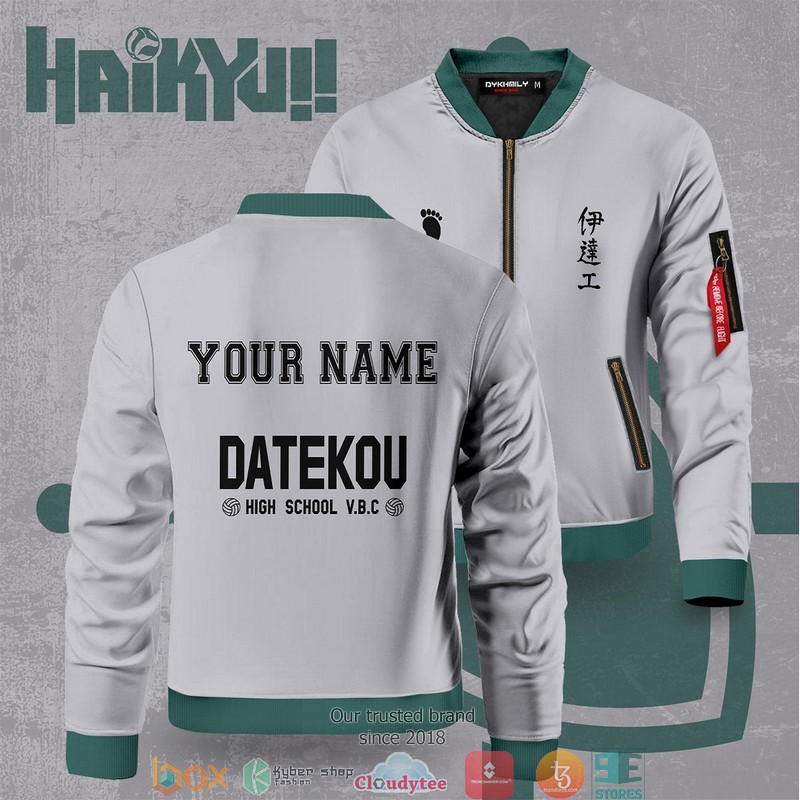 Personalized Haikyuu Datekou Bomber Jacket 2 Personalized Haikyuu Datekou Bomber Jacket word2