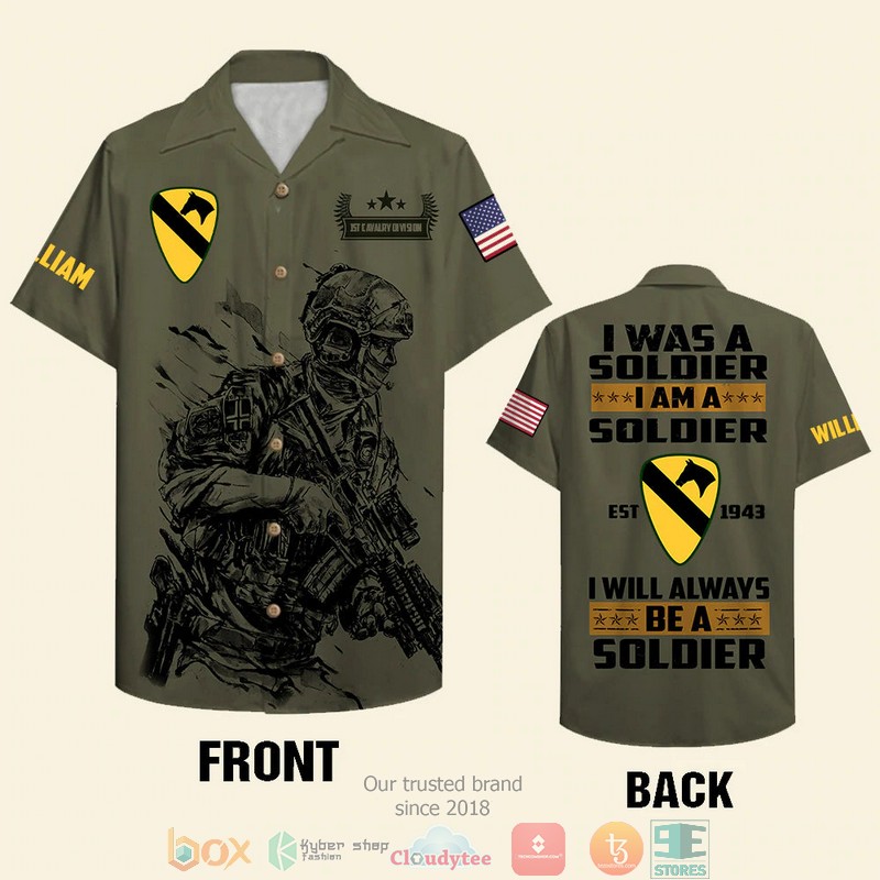 BEST Personalized I Will Always Be A Soldier Veteran custom Hawaii Shirt, Shorts word2