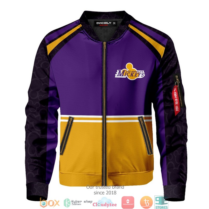 Personalized Los Angeles Mickeys Bomber Jacket word3