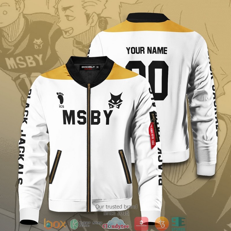 Personalized MSBY Black Jackals Libero Bomber Jacket 2 Personalized MSBY Black Jackals Libero Bomber Jacket word2