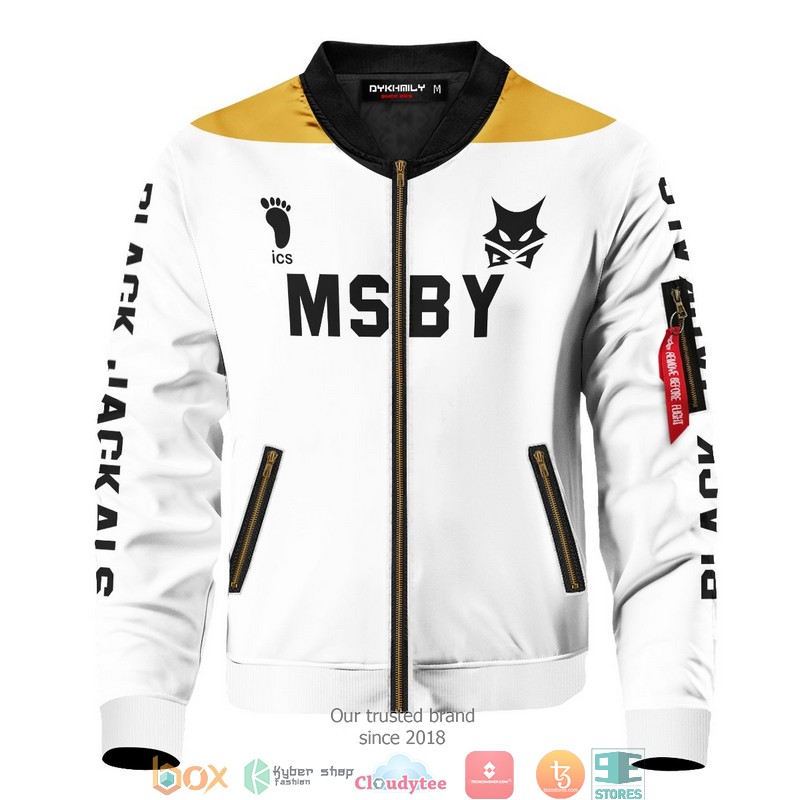 Personalized MSBY Black Jackals Libero Bomber Jacket 3 Personalized MSBY Black Jackals Libero Bomber Jacket word2