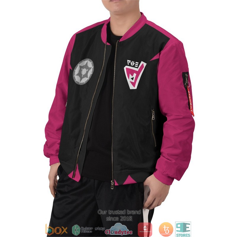Personalized Poke Dark Uniform Bomber Jacket word1