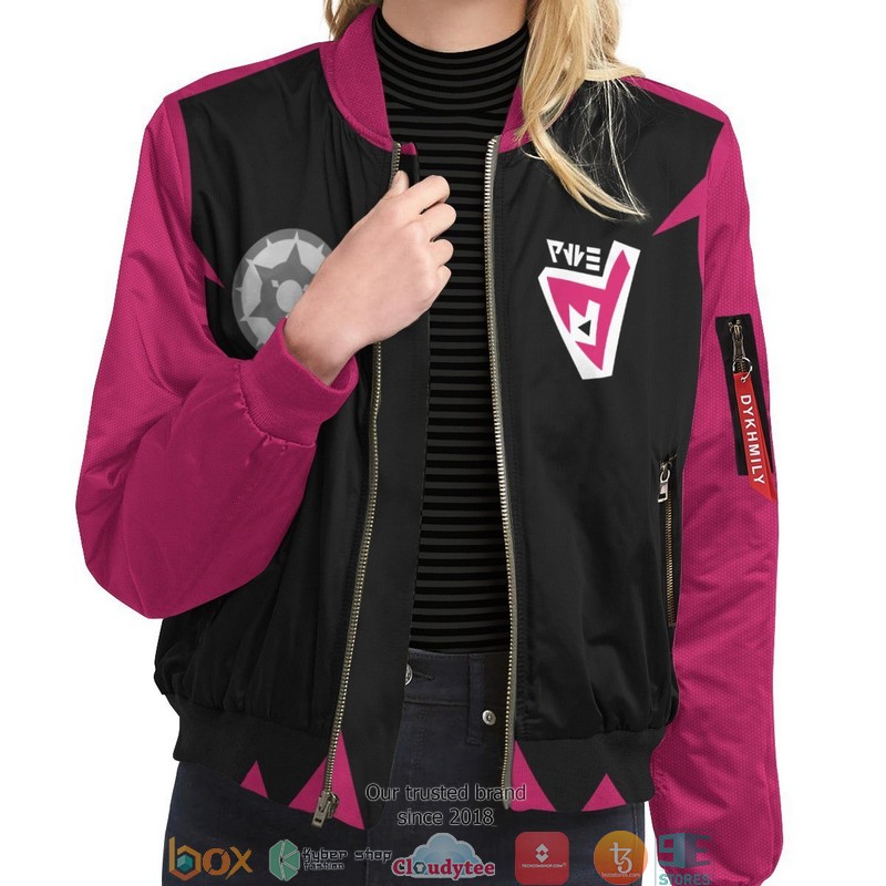 Personalized Poke Dark Uniform Bomber Jacket word1