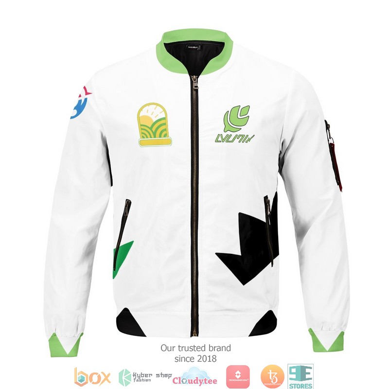 Personalized Poke Grass Uniform Bomber Jacket word1