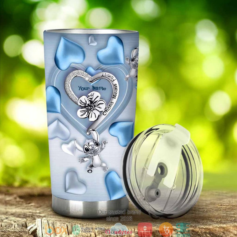 Personalized Stitch Ohana means family Tumbler 3 Personalized Stitch Ohana means family Tumbler 1