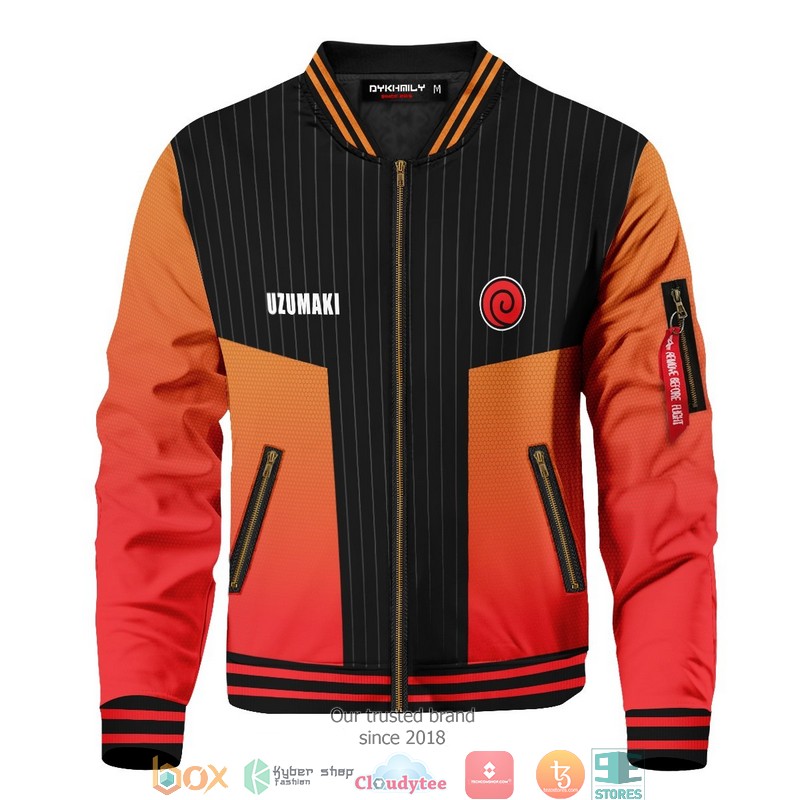 Personalized Uzumaki Clan Bomber Jacket word3