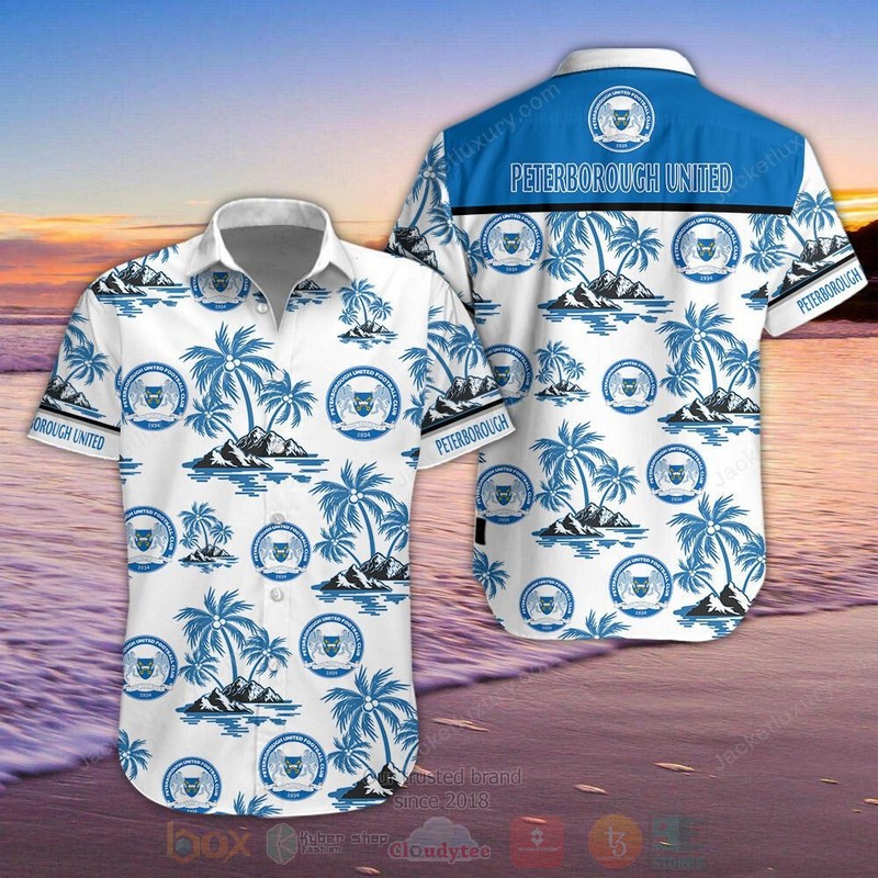 BEST Peterborough United F.C Aloha Shirt, Short-Pants word3