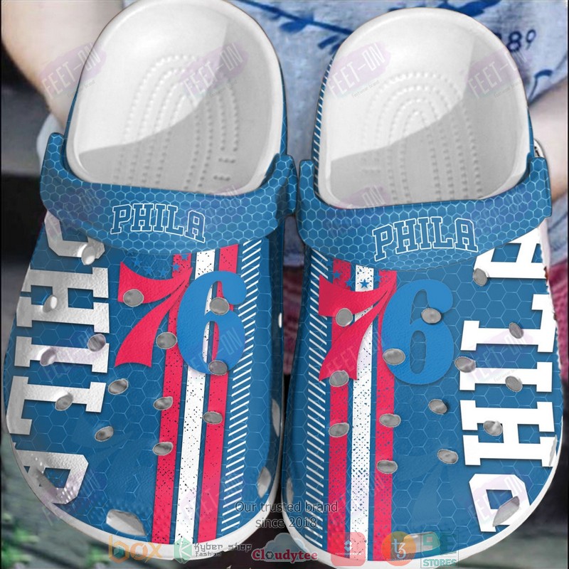 Philadelphia 76ers NBA blue crocs crocband clog