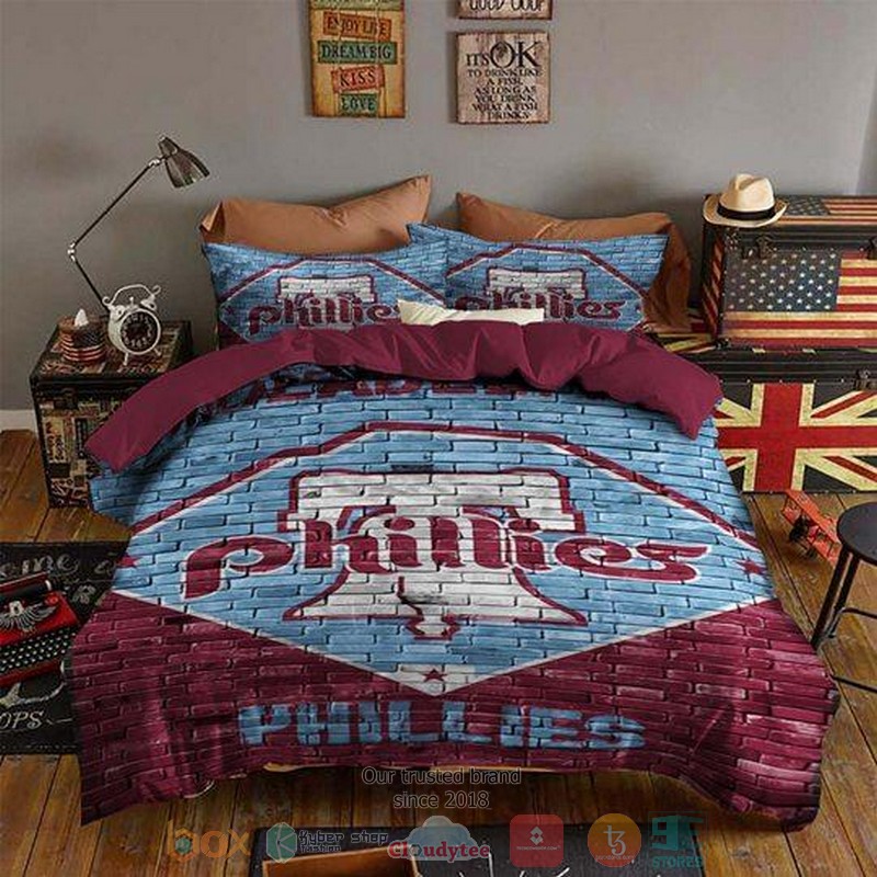 Philadelphia Phillies NFL brick pattern Bedding Set