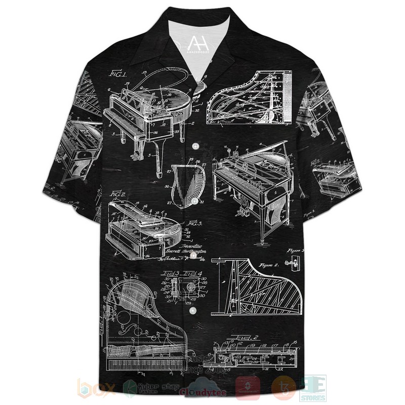 Piano Patent Hawaiian Shirt