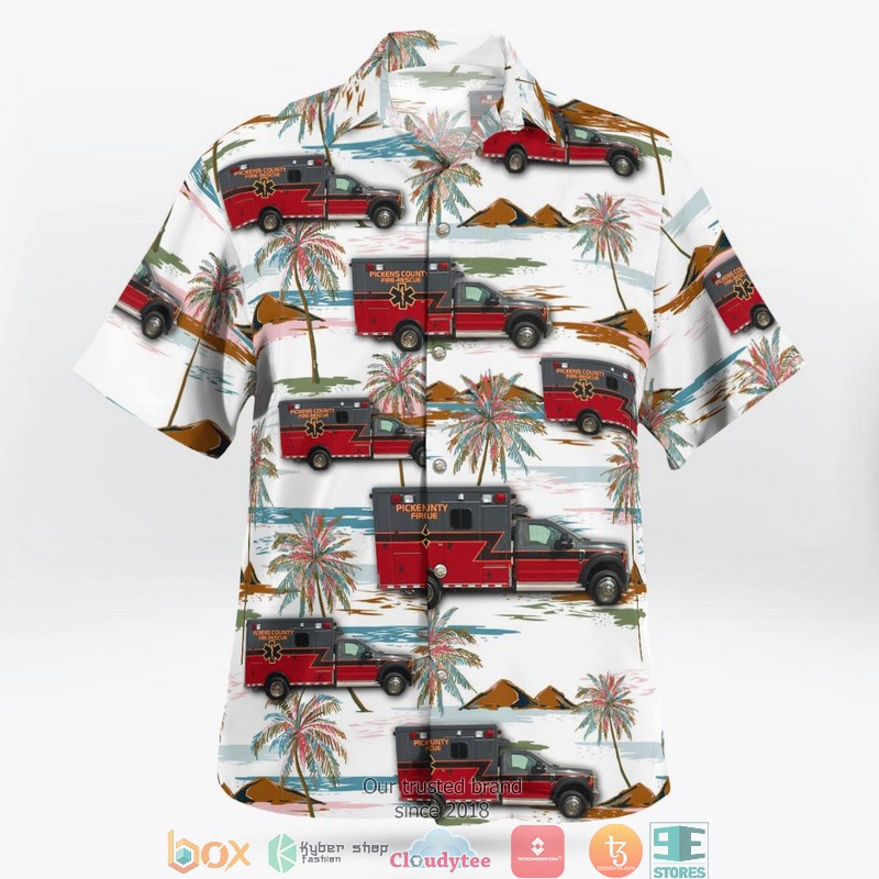 NEW Pickens County Fire and Rescue Hawaii Shirt 5