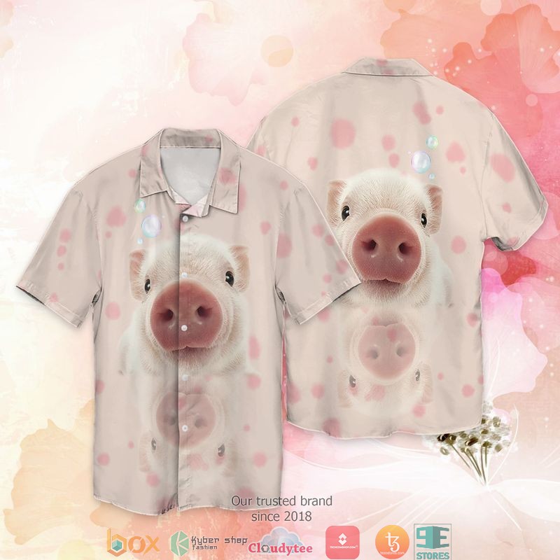 Pig Lovely Short Sleeve Hawaiian Shirt