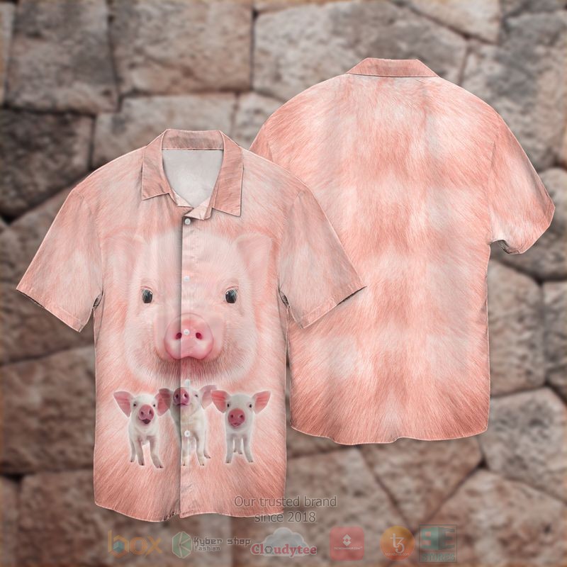 BEST Pig Loves All Over Print Tropical Shirt 1 Pig Loves Short Sleeve Hawaiian Shirt