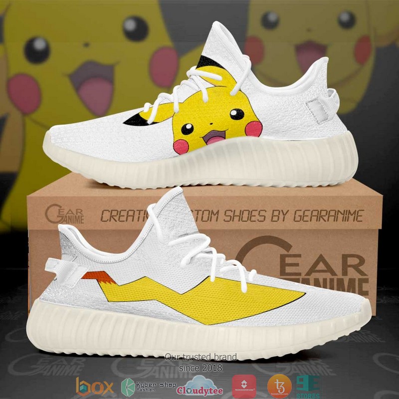 Pikachu Pokemon Anime Yeezy Sneaker Shoes