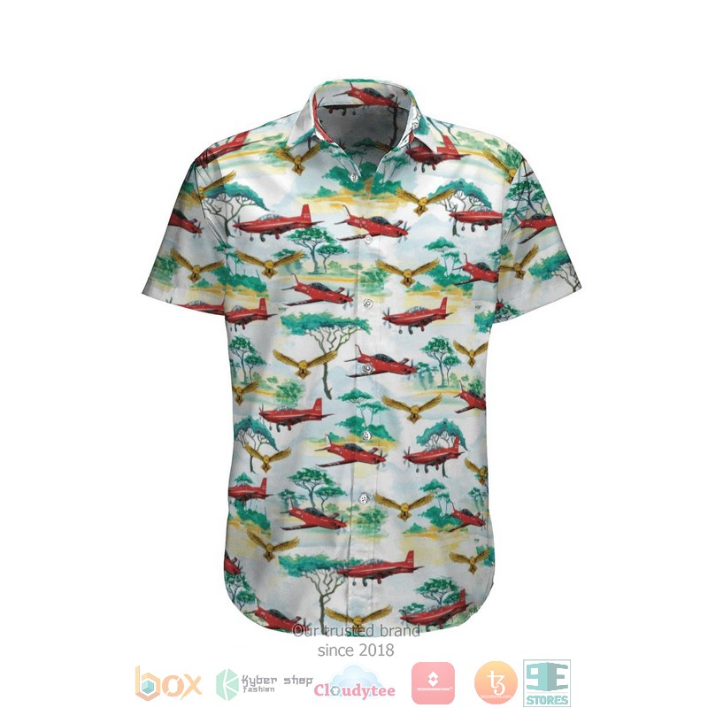 Pilatus PC-21 Australian Royal Air Force Hawaiian Shirt 2 Pilatus PC 21 Australian Royal Air Force Hawaiian Shirt