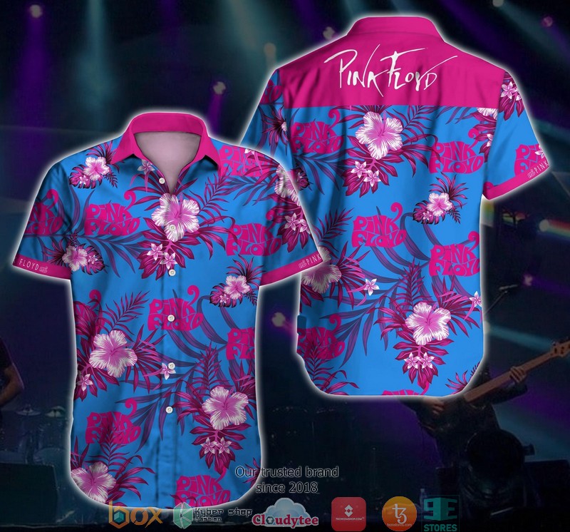 Pink Floyd Short Sleeve Hawaiian Shirt 1 Pink Floyd Short Sleeve Hawaiian Shirt