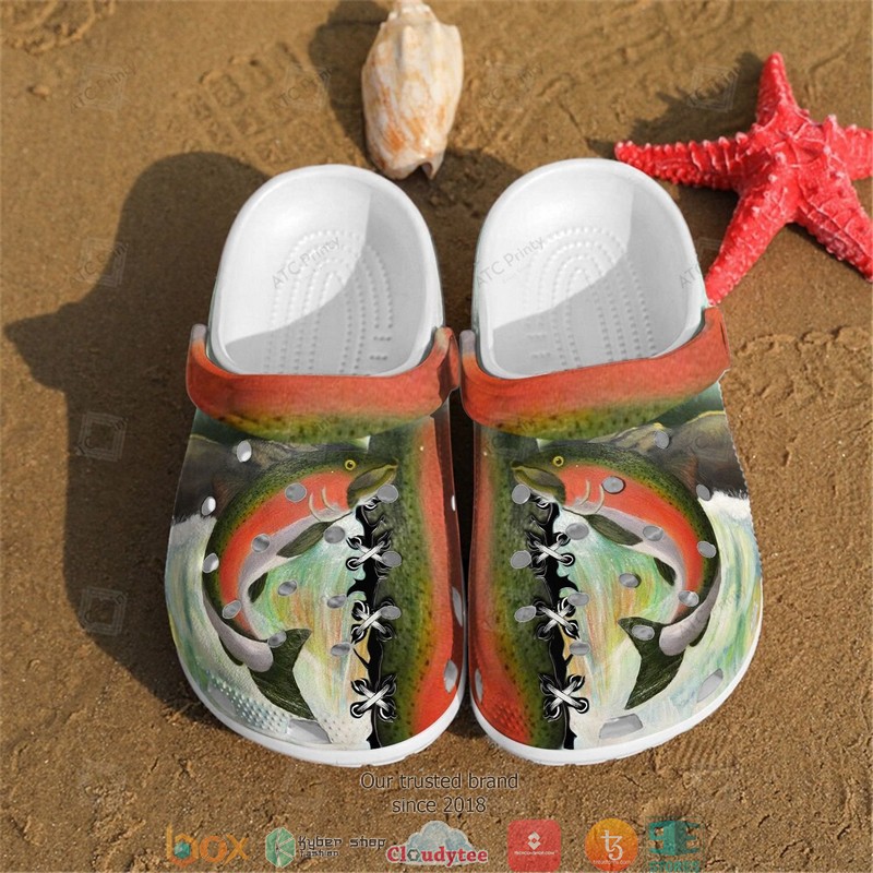 Pink Salmon Crocband Clogs