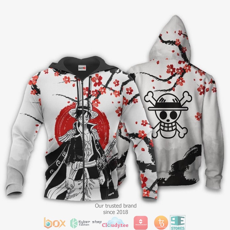 Pirate King Luffy One Piece Anime 3D Shirt, Bomber jacket 2 Pirate King Luffy One Piece Anime 3D Shirt Bomber jacket 1