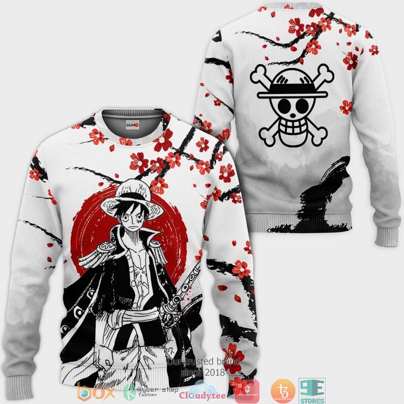 Pirate King Luffy One Piece Anime 3D Shirt, Bomber jacket 3 Pirate King Luffy One Piece Anime 3D Shirt Bomber jacket 1 2