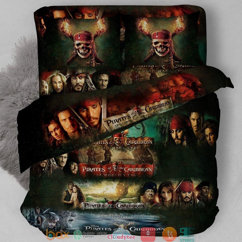 Pirates Of The Caribbean Series Season Duvet Cover Bedroom Set