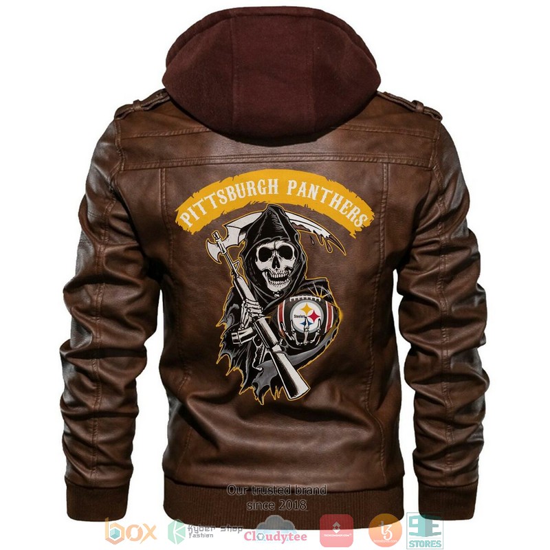 Pittsburgh Panthers NCAA Football Sons Of Anarchy Brown Leather Jacket