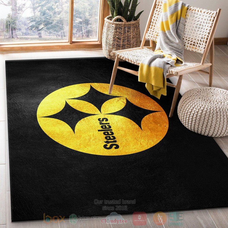 Pittsburgh Steelers NFL Team Logos Area Rugs