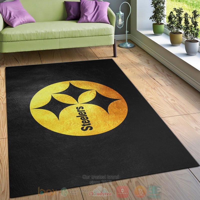 Pittsburgh Steelers NFL Team Logos Area Rugs 1