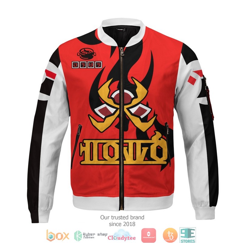 Poke Fire Uniform Bomber Jacket word2